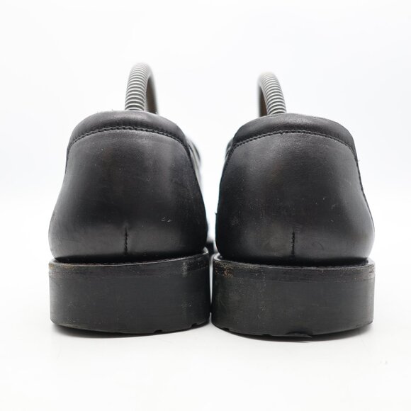 Salvatore Ferragamo Men's 7.5 EE Horse Bit Black Leather Loafers Dress Shoes - Picture 5 of 11